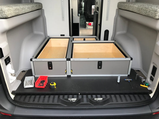 Winnebago Revel 2017-2020 - Side x Side Base Drawer System - Premium Drawers by Xtreme Canopies